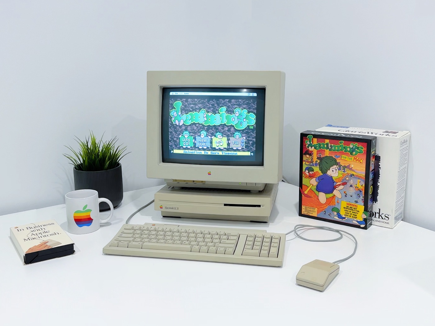 Macintosh LCII on a desk